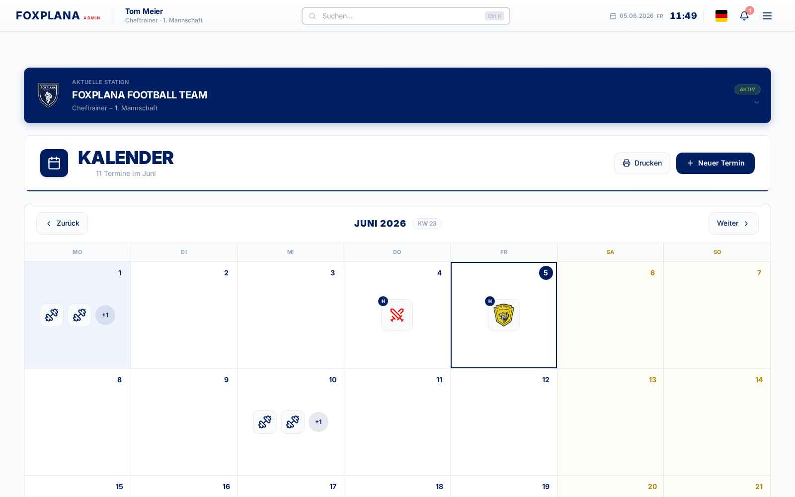 FOXPLANA Kalender